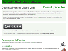 Tablet Screenshot of desentupimentos.com